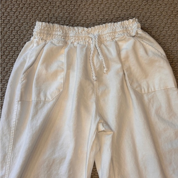 Ci Sono White Straight Leg Linen Pants Women’s Large - Picture 5 of 7